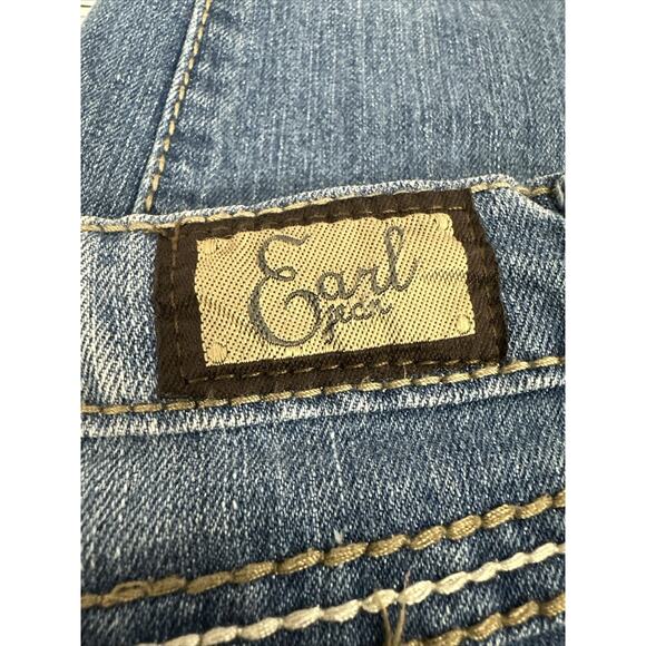Earl Jean Womens Embellished Flap Pockets Cuffed Capri Jeans size 4 - Picture 10 of 11